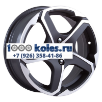 СКАД 6x15/4x100 ET38 D67,1 Аллигатор (КЛ132) Алмаз бархат новый