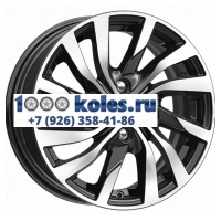 K&K 6x15/4x100 ET37 D60,1 КС882 Алмаз черный