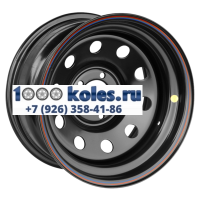 Off-Road Wheels 8x17/5x127 ET30 D75 Jeep черный (треугольник мелкий)