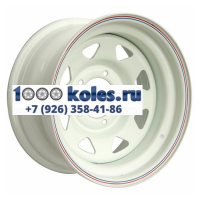 Off-Road Wheels 8x15/5x139,7 ET-25 D110 УАЗ (треуг. мелкий) белый