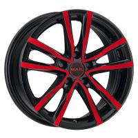 MAK Milano 7,0x17 5/114,3 ET40 D76 Black and Red (F7070MIBR40FF)