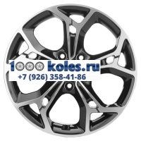 Khomen Wheels 7x17/5x114,3 ET46 D67,1 KHW1702 (ASX) Black-FP