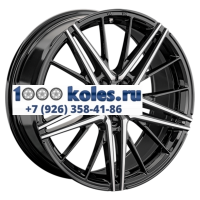 LS FlowForming 8x18/5x108 ET36 D65,1 RC76 BKF (конус, Колпак+лого)