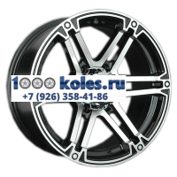 LS 8x17/6x139,7 ET25 D106,1 473 BKF (конус, Колпак+лого)