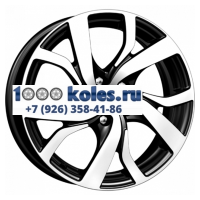 K&K 6,5x16/5x100 ET38 D67,1 Палермо (КС607) Алмаз черный