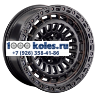 LS 9x18/6x139,7 ET20 D106,1 1348 BKS+BR (конус, Колпак+лого)