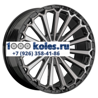 LS FlowForming 9x20/6x139,7 ET25 D100,1 RC80 BKF (конус, Колпак+лого)