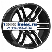 K&K 8x17/6x139,7 ET-10 D106,1 Алгама (КС762) Алмаз черный