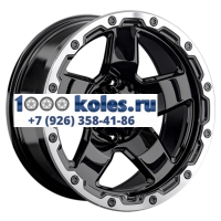 LS 9,5x18/6x139,7 ET5 D106,1 1371 BKL (конус, Колпак+лого)