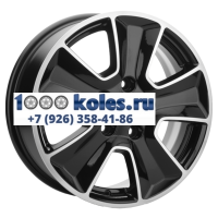 Khomen Wheels 6,5x16/5x114,3 ET43 D67,1 KHW1601 (Huyndai/Kia) Black-FP