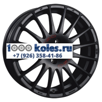OZ 8x17/5x112 ET35 D75 Superturismo GT Matt Black + Red Lettering