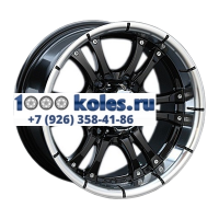 LS 8x16/6x139,7 ET10 D107,1 161 BKL (конус, Колпак+лого)