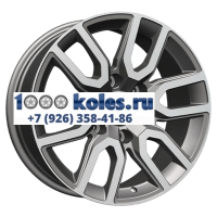 Khomen Wheels 8x17/6x139,7 ET30 D106,1 KHW1723 (JAC T6 Pickup) Gray-FP