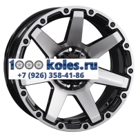 LS 8x17/6x139,7 ET20 D106,1 874 BKF (конус, Колпак+лого)