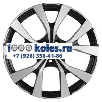 Khomen Wheels 7x19/5x114,3 ET49 D60,1 KHW1906 (Evolute i-SKY) Black-FP