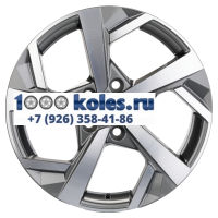 Khomen Wheels 7x17/5x112 ET43 D57,1 KHW1712 (Karoq/Octavia/Passat/Tiguan) Gray-FP