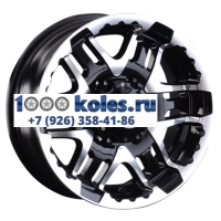 LS 6,5x15/6x139,7 ET0 D106,1 894 BKF (конус, Колпак+лого)