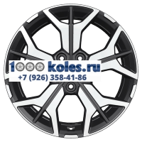 Khomen Wheels 7x17/5x114,3 ET45 D66,1 KHW1715 (Teana/X-trail) Black-FP