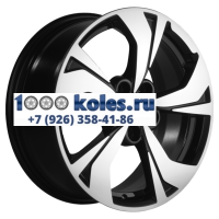 Khomen Wheels 7x17/5x114,3 ET45 D66,1 KHW1724 (Teana/X-Trail) Black-FP