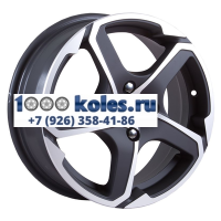 СКАД 6x15/4x98 ET38 D58,6 Аллигатор (КЛ132) Алмаз бархат новый