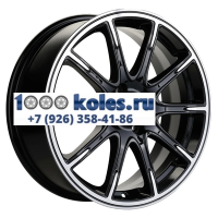 Khomen Wheels 6,5x17/4x100 ET44 D54,1 KHW1707 (KIA Rio I/II Solaris I/II) Black-FP
