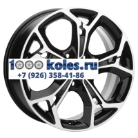 Khomen Wheels 7x17/5x110 ET45 D67,1 KHW1702 (DFM580) Black-FP