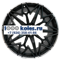 Khomen Wheels 10x22/5x112 ET30 D66,6 ZEUS 2202 (X5/X6/X7/Cullinan) Black matt MR