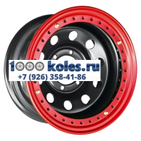 Off-Road Wheels 8x15/5x139,7 ET-19 D110 УАЗ с бедлоком (красный) Черный