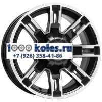 K&K 7,5x16/6x139,7 ET22 D107,1 Полюс (КС609M) Алмаз черный