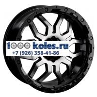 LS 7x16/6x139,7 ET38 D100,1 1285 BKF (конус, Колпак+лого)
