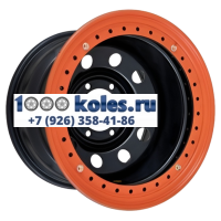 Off-Road Wheels 8x16/6x139,7 ET-19 D110 Тойота Ниссан с бедлоком (оранжевый) Черный