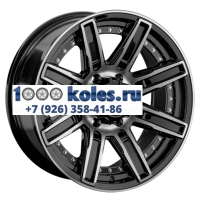 LS 9x18/6x139,7 ET20 D106,1 1353 BKF (конус, Колпак+лого)