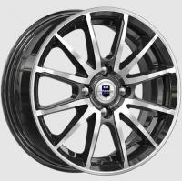 КиК Квант (КС960) 5,5x14 4/100 ET38 D60,1 алмаз чёрный (Арт.76882)