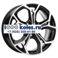 Khomen Wheels 7x17/5x114,3 ET48 D67,1 KHW1702 (Kia K5) Black-FP