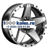 LS 8x17/6x139,7 ET30 D100,1 1284 BKF (конус, Колпак+лого)