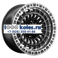 LS 8,5x17/6x139,7 ET25 D100,1 1348 BKSL (конус, Колпак+лого)