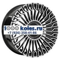 LS FlowForming 8,5x20/6x139,7 ET36 D100,1 RC99 BKF (конус, Колпак+лого)