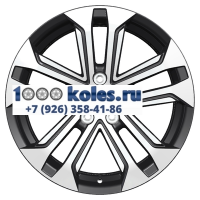 Khomen Wheels 7x18/5x114,3 ET45 D66,1 KHW1803 (Teana/X-trail/Juke) Black-FP
