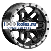 LS 9x17/6x139,7 ET15 D106,1 1350 BKL (конус, Колпак+лого)