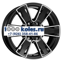 K&K 7x17/6x139,7 ET38 D100,1 Севенна-оригинал (КС726) Алмаз черный