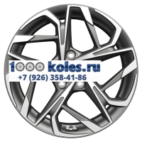 Khomen Wheels 7x17/5x114,3 ET45 D60,1 KHW1716 (Changan/Geely/Lexus/Toyota) Gray-FP (конус)