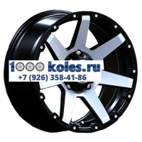 LS 7x15/6x139,7 ET10 D106,1 873 BKF (конус, Колпак+лого)