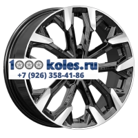 K&K 6,5x17/5x100 ET38 D57,1 Морейн (КС1046) Алмаз черный