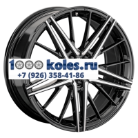 LS FlowForming 8x20/5x120 ET45 D72,6 RC76 BKF (конус, Колпак+лого)