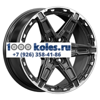 K&K 8x18/6x114,3 ET25 D66,1 Дистрикт (КС1159) черный бриллиант