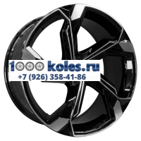 Hengde 9x20/5x112 ET37 D66,45 5108 Clear powder gloss black machined face (HNGD)