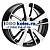 Khomen Wheels 7x17/5x108 ET50 D63,35 KHW1704 (Ford C-Max) Black-FP